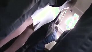 Public vibration sex with Asian girl using a remote control