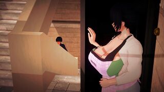Asian MILF seduced her neighbour to fuck