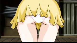 Hentai girl with big tits gets her boner in her wet pussy