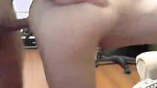 First time with two guys for a teenage beauty in a webcam chat