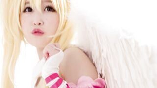 A super cute Japanese cosplay girl will give you a blowjob