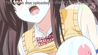 A teacher uses a vibrator to give an orgasm to her student