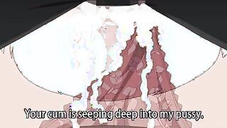 Natsuki gets fucked by a strap on in a hot threesome scene