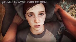 Hot animation with Ellie from The Last of Us in 3D POV style