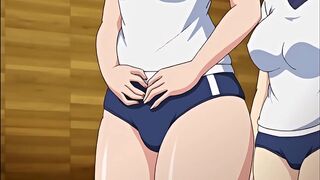 A hot gymnast girl is having sex with her teacher in a steamy hentai scene