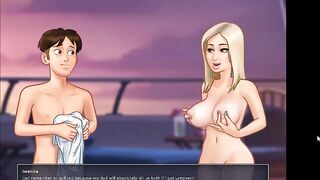 Iwanka gets fucked on a yacht in summertime
