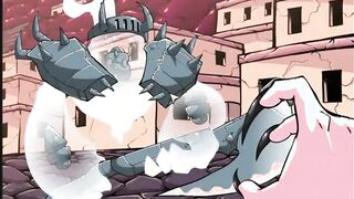 A succubus is getting fucked by a guy in Lumen City