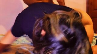 A Moroccan woman with a big ass enjoys intimate moments with her husband