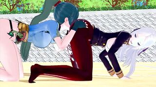 Hentai 3D action with LynL X Edelgard in a steamy lesbian scene