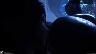 Sensual lesbian sex in the mysterious forest, an unforgettable experience