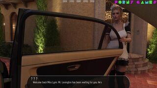 A girl is trying to sneak into a mansion through a side door (40)