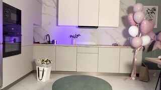 Mila Lioness dances naked on webcam while her boyfriend is at work