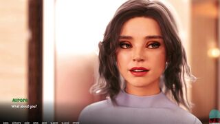 The girl with big boobs fucks her boyfriend using a computer game as an excuse