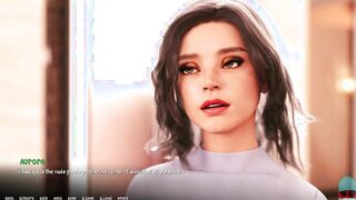 The girl with big boobs fucks her boyfriend using a computer game as an excuse