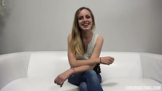 Czech casting with blonde teen Jarmila in HD