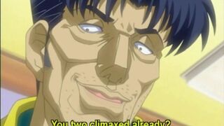 The tight pussy of a teenage girl is loosened by a redhead hentai