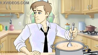 Wife Cheats on Her Husband and Fucks with a Black Guy. Cartoon Compilation