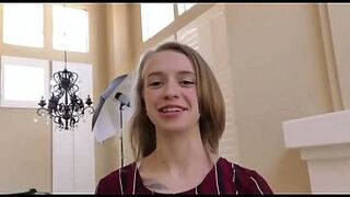 Older man fucked skinny teen Kristy May in a steamy scene