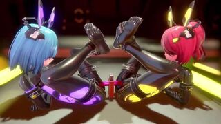 The heroine is tied up and fucked by a machine in this intense scene