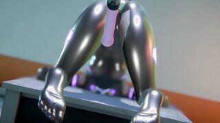 The heroine is tied up and fucked by a machine in this intense scene