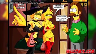 Halloween orgy with Liza and Magie